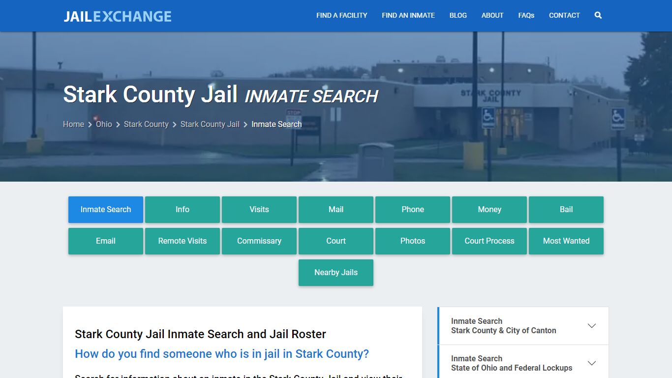 Inmate Search: Roster & Mugshots - Stark County Jail, OH - Jail Exchange